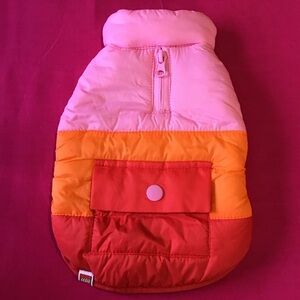 Colorblock Dog Puffer Jacket